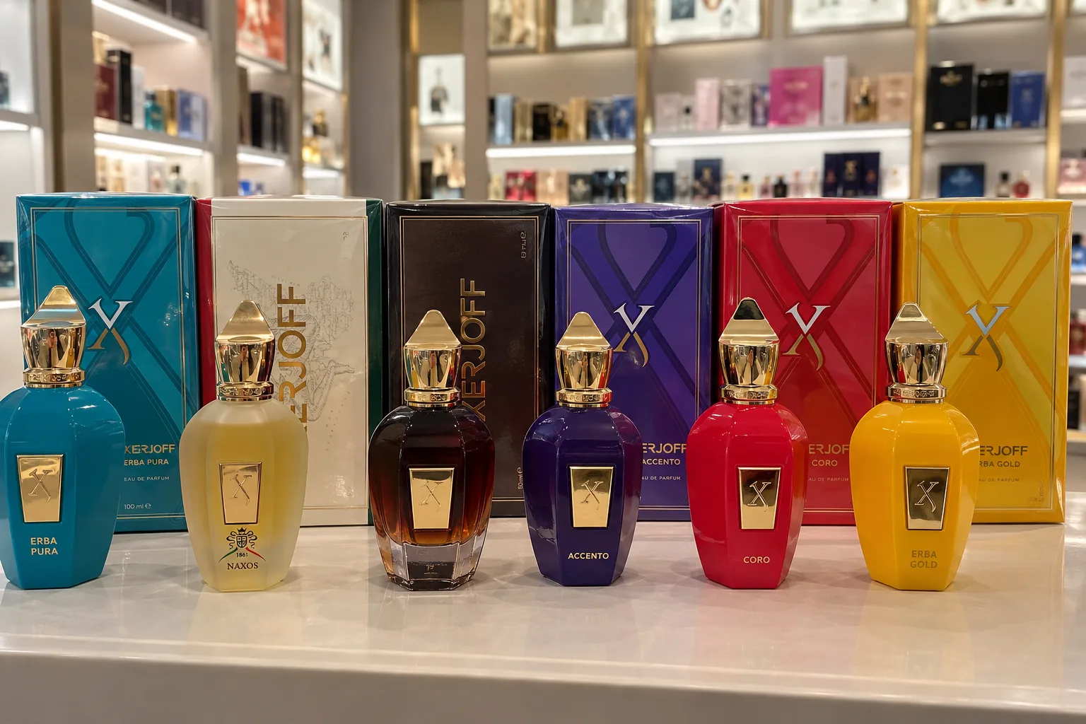 Frasco de perfume original completo